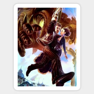 Songbird Grabbing Booker Bioshock Infinite Sticker